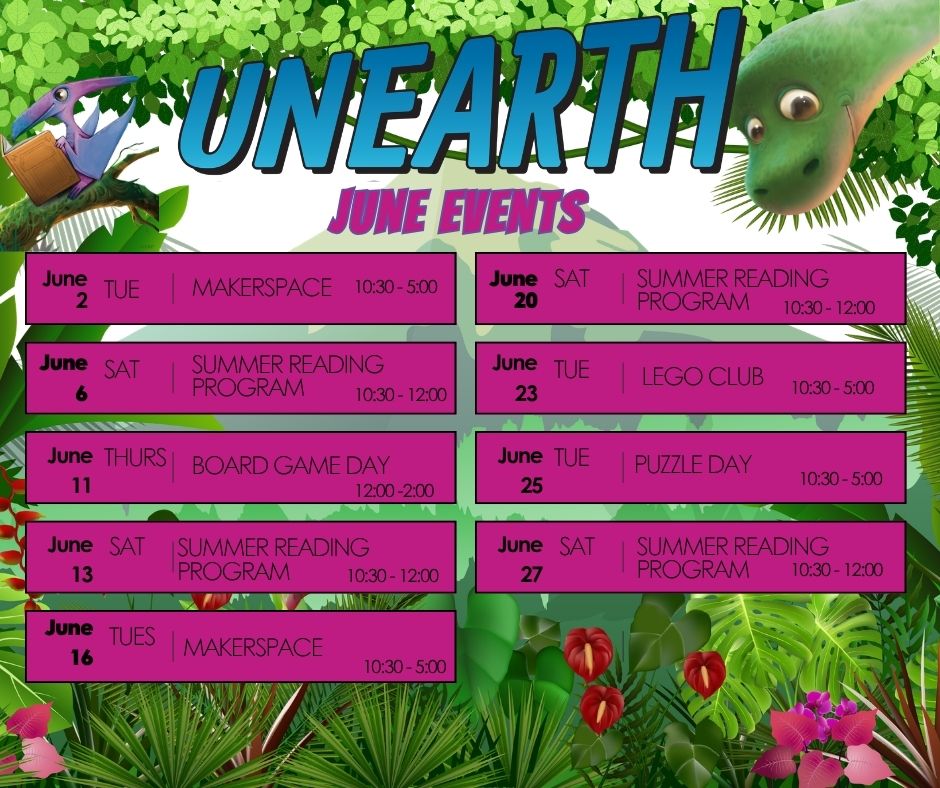 Unearth June events
